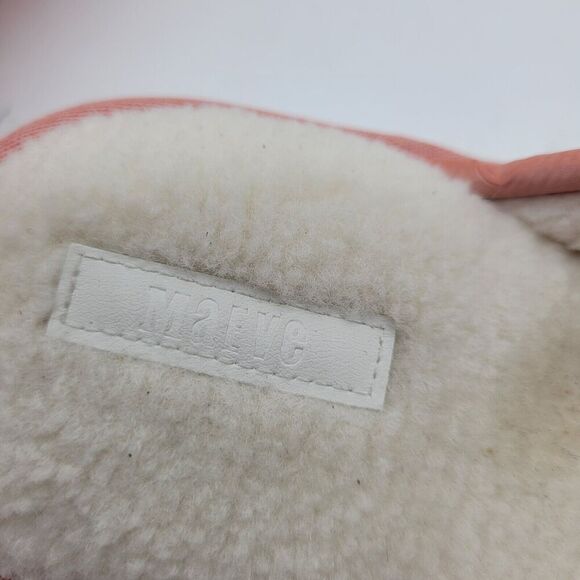 Anthropologie Maeve quilted platform womens slippers pink sz Lg 8 8.5 9 slip on - Picture 3 of 8